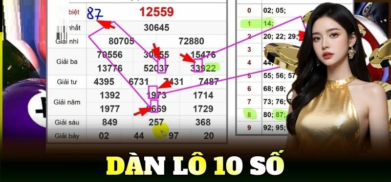 Dàn lô 10 số